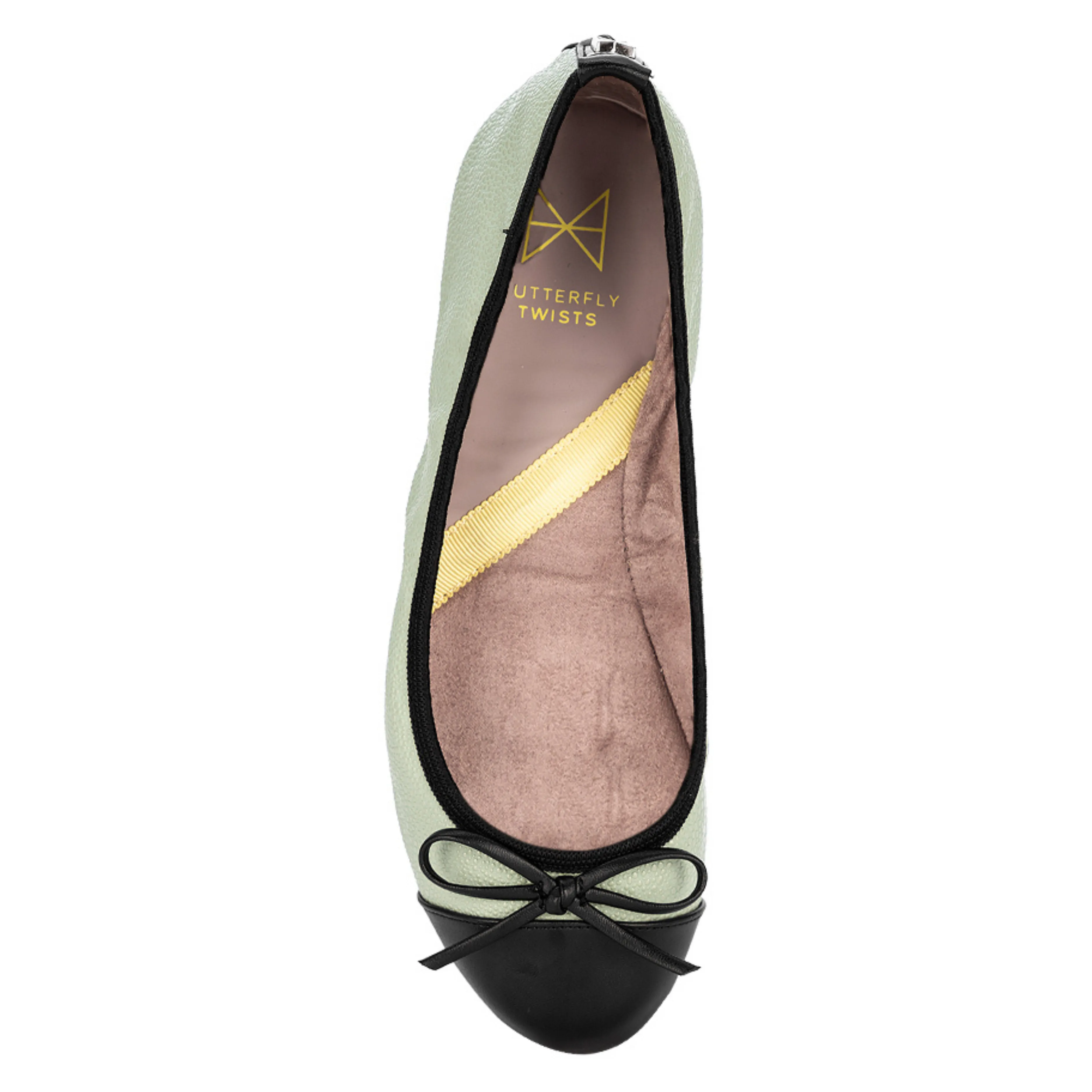 OLIVIA Ballet Flat Shoes - Sage Bubbles