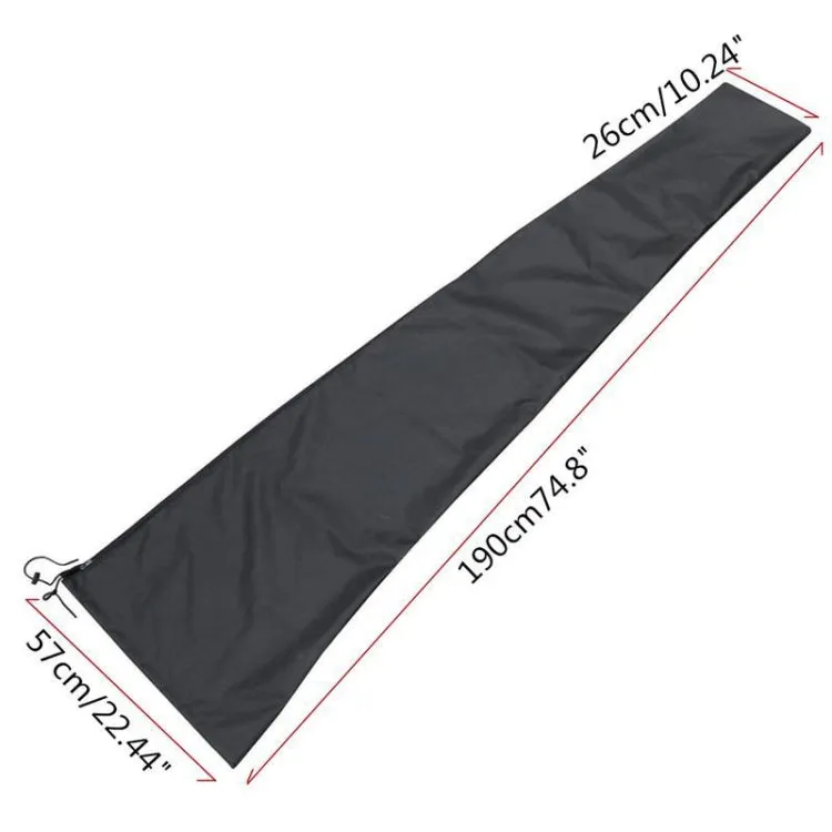 Outdoor Parasol Umbrella Waterproof And Dustproof Cover, Size: 25x55x230cm(Black)