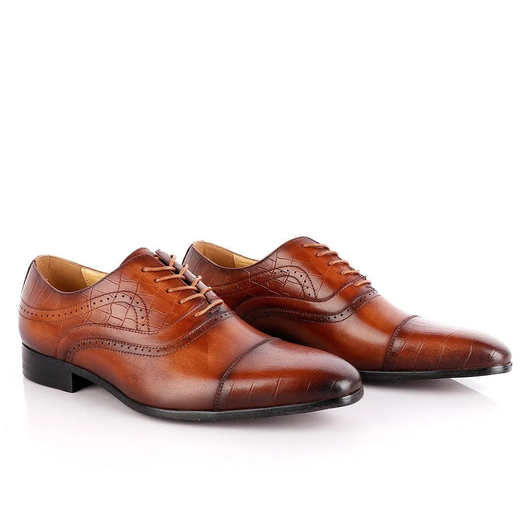 Paul Smith Derby Lace Up Brown Leather Brogue Shoe