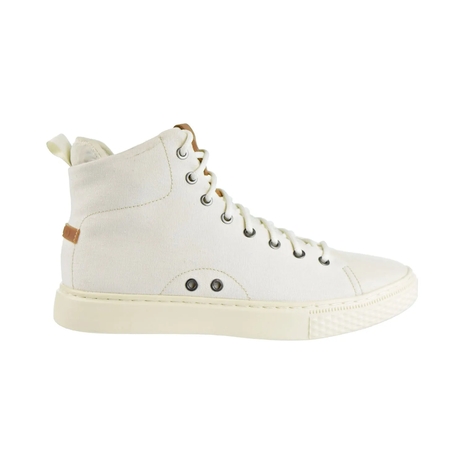 Polo Ralph Lauren Dleaney Canvas High Top Men's Shoes Egret