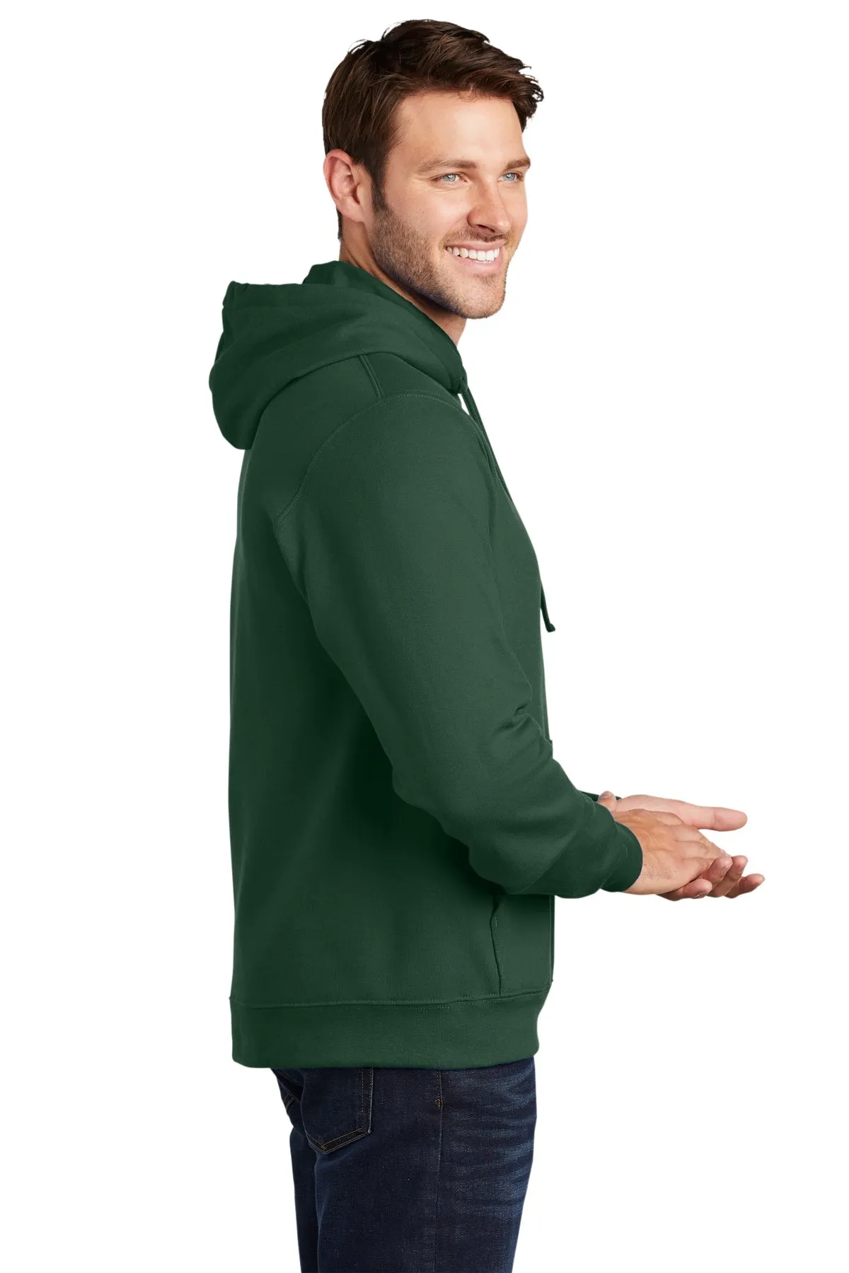 Port & Company Fan Favorite Fleece Customized Hoodies, Forest Green