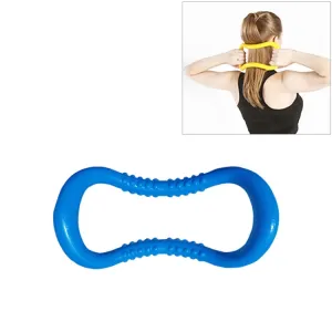 PP Double Massage Point Yoga Circle Fascia Stretching Ring Pilates Resistance Ring(Dark Blue)