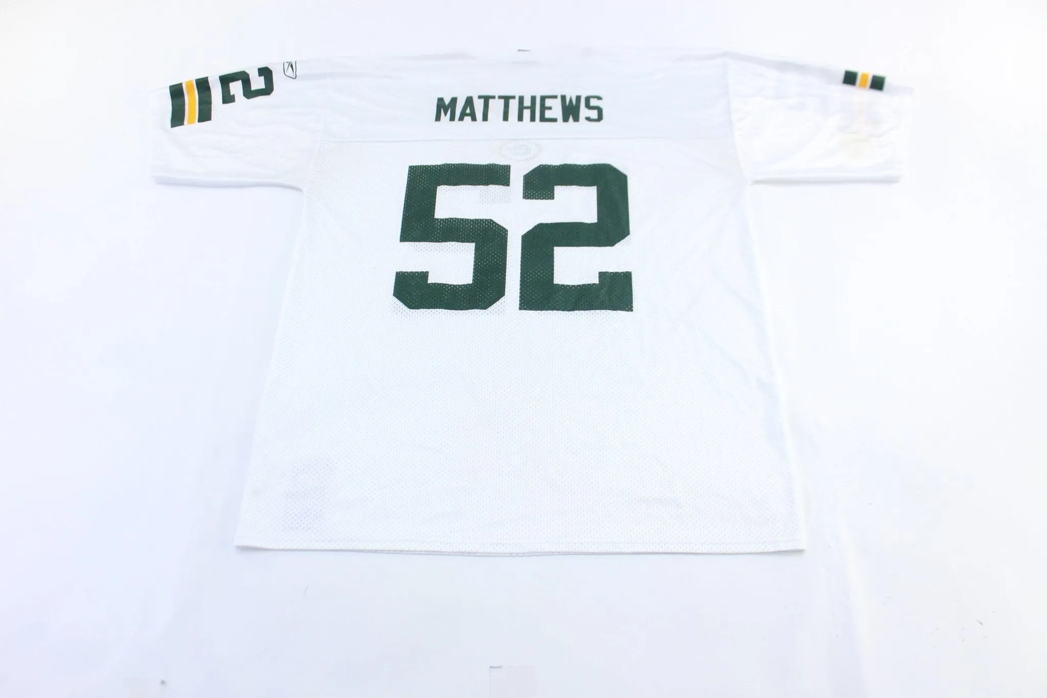 Reebok Logo Green Bay Packers Clay Matthews Football Jersey