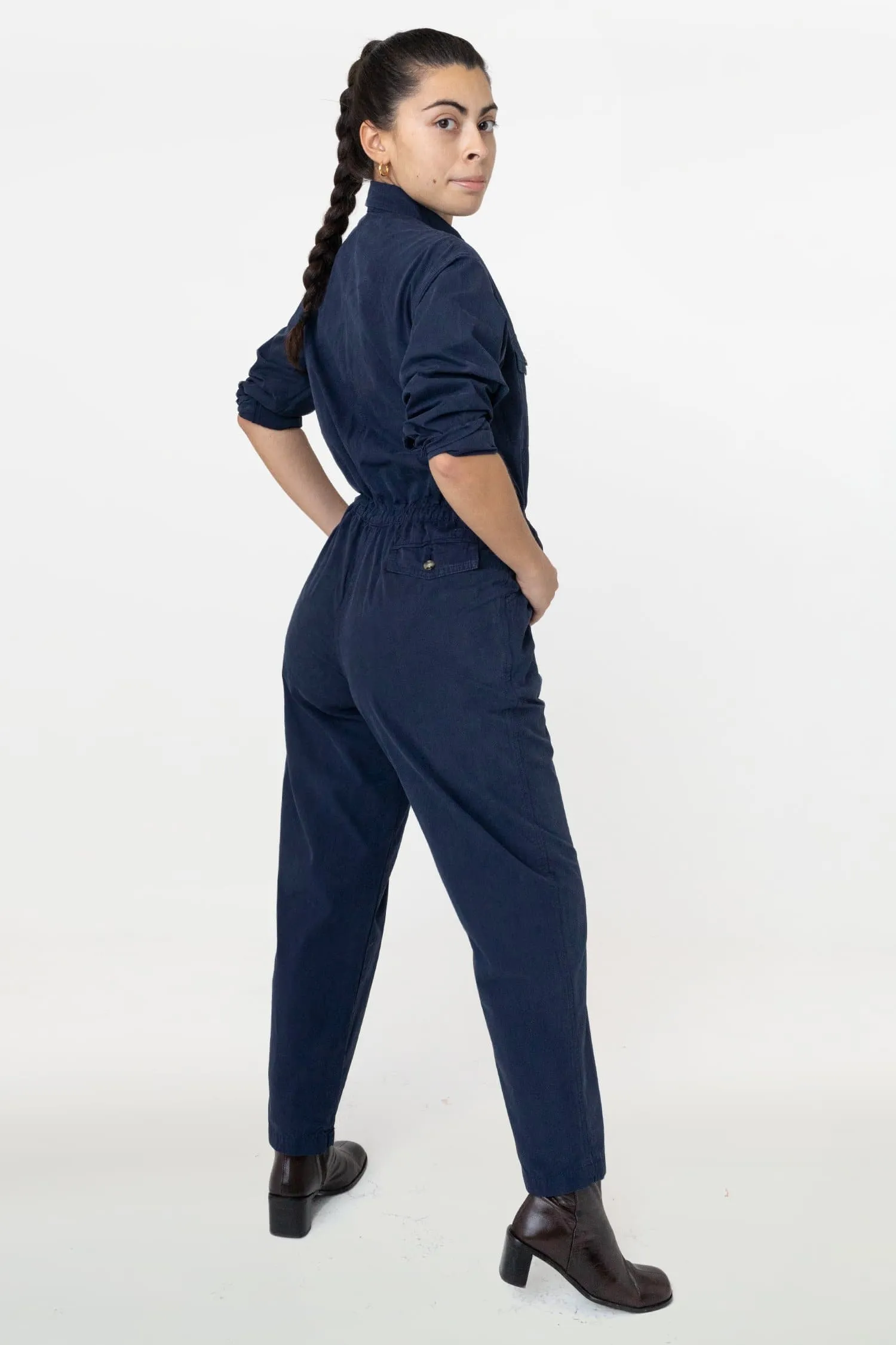 RJC3207GD - Cotton Poplin Utility Jumpsuit