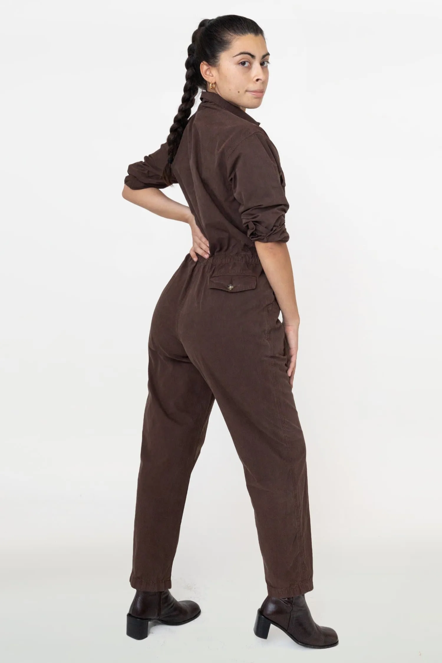 RJC3207GD - Cotton Poplin Utility Jumpsuit