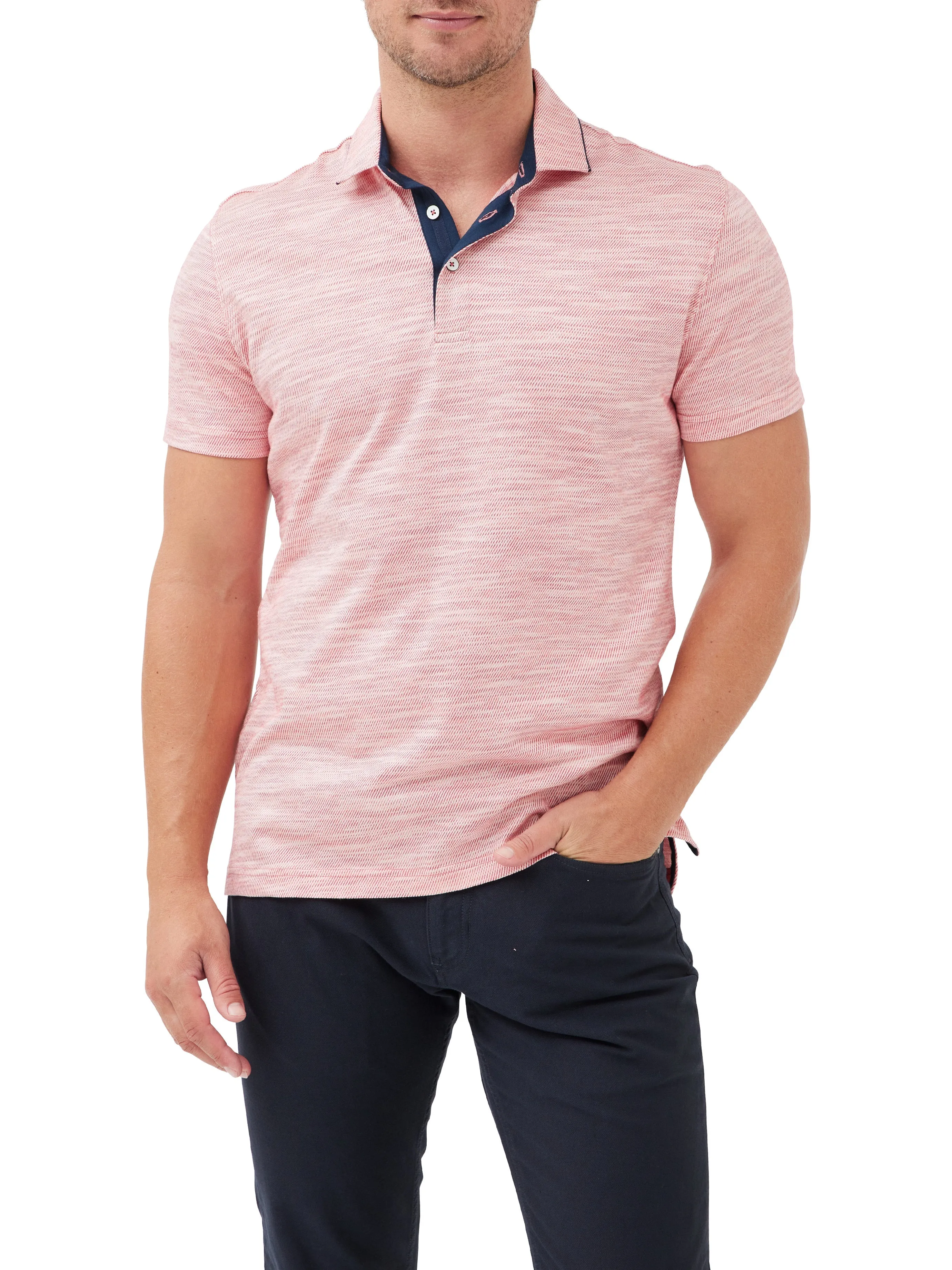 Rodd & Gunn Chalford Sports Fit Jacquard Knit Polo