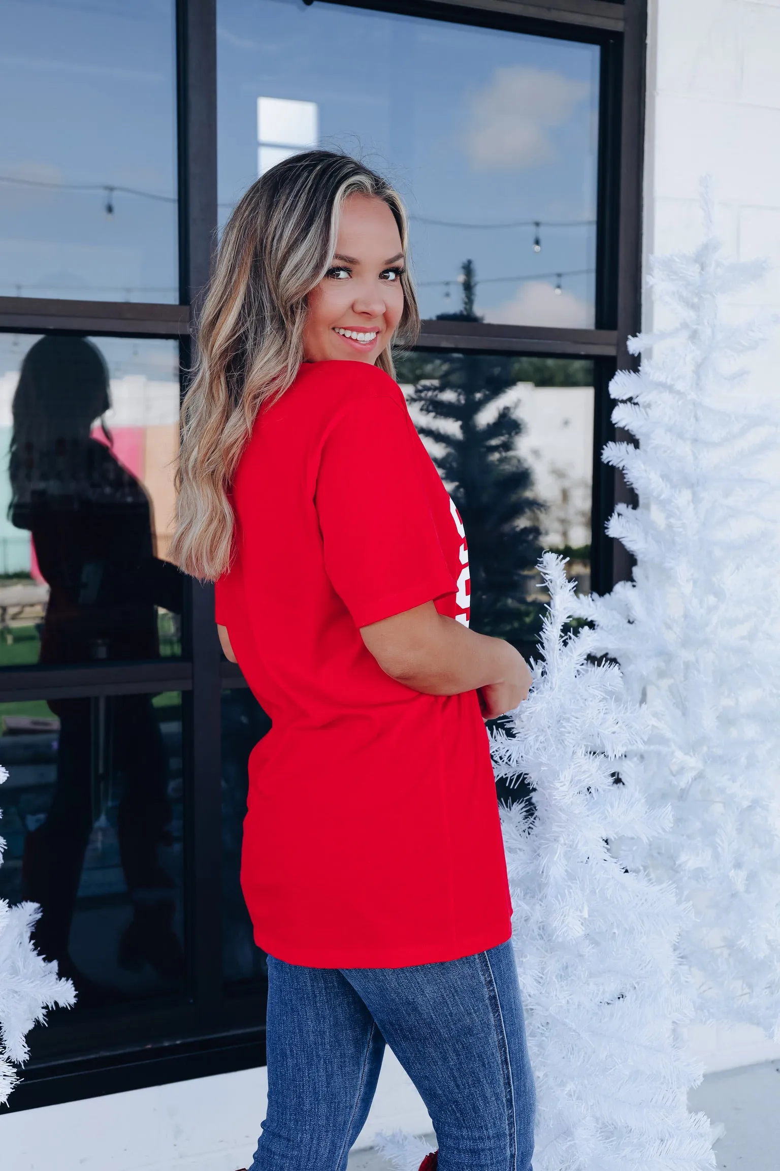 Santa Squad Graphic Tee - Red