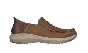 Skechers Mens Slip-ins Relaxed Fit Extra Wide Parson Oswin Desert