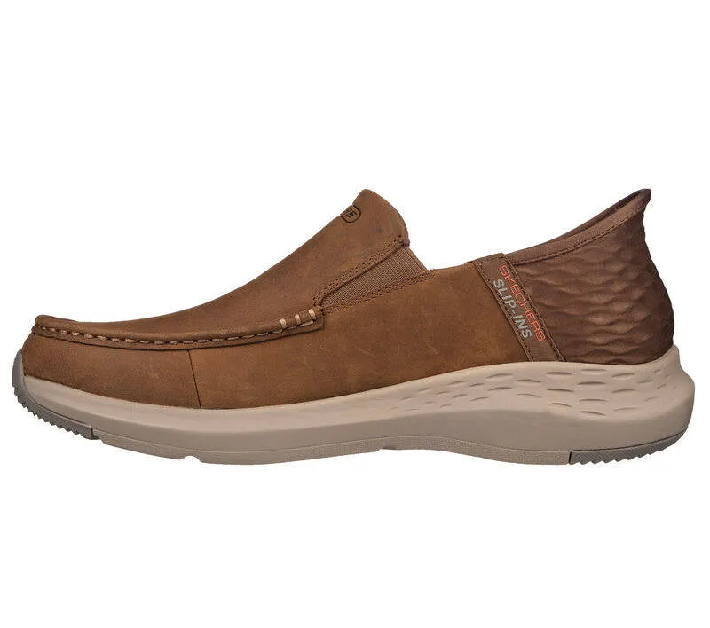 Skechers Mens Slip-ins Relaxed Fit Extra Wide Parson Oswin Desert