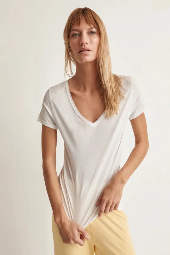 SKIN V-NECK EASY TEE SSFJ1032R