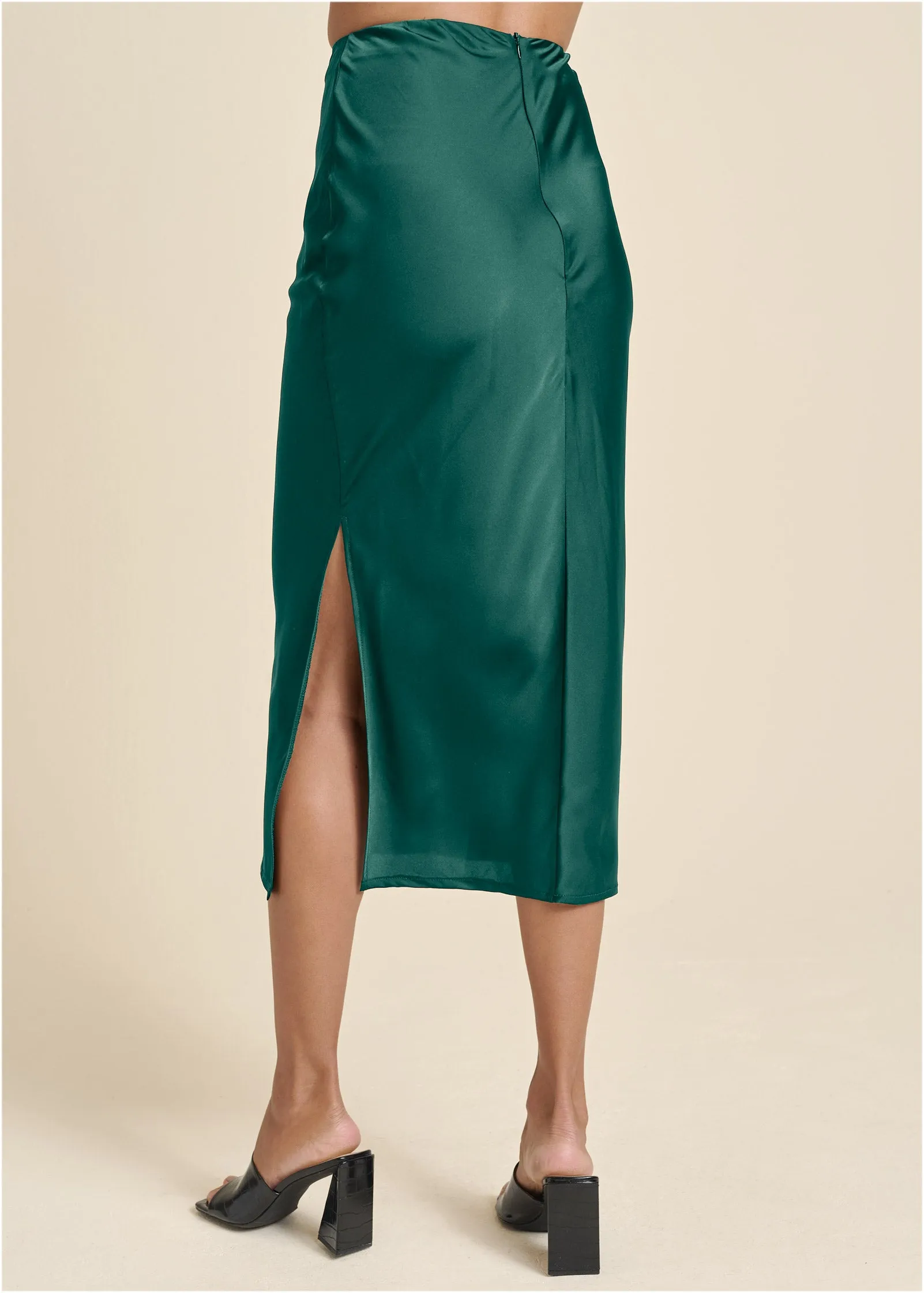 Slip Skirt - Green