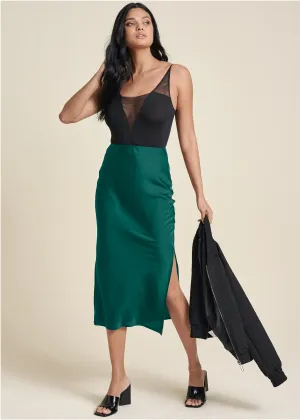 Slip Skirt - Green