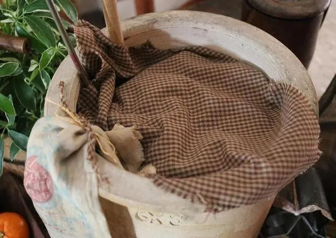 Stoneware Crock Heart N Hand Cookie Cutter Shaker Style Brush Gathering