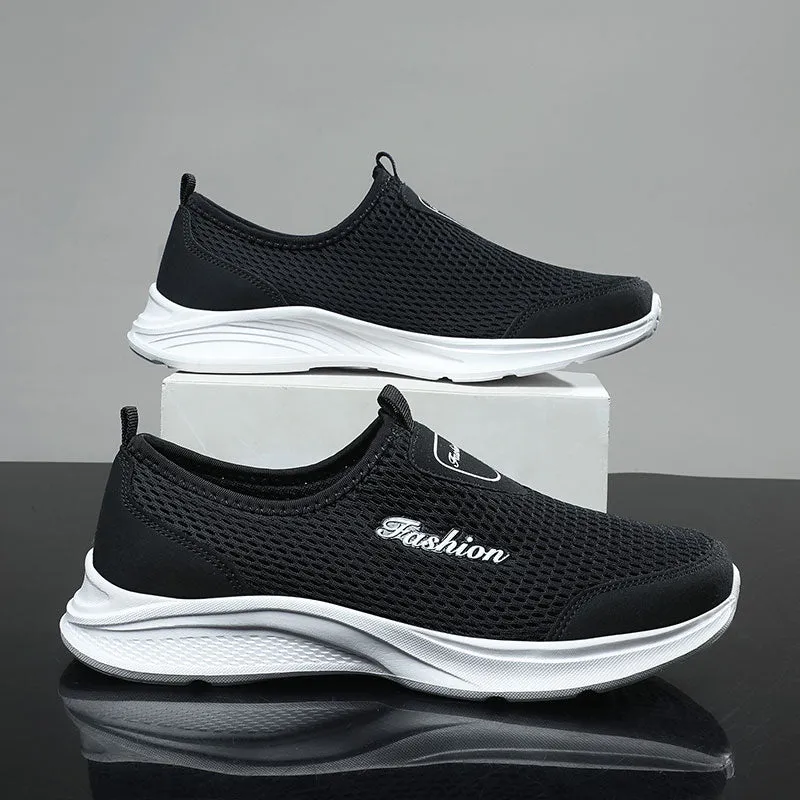 Summer Mesh Men Shoes Light Trend Casual Shoes Breathable Couple Flats Sneakers Men Vulcanized Shoes Zapatillas Hombre Size 47