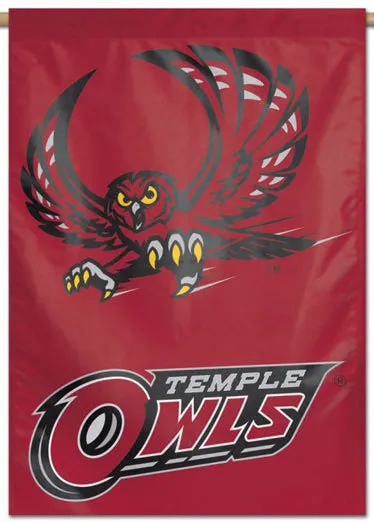 Temple University OWLS Official Team Logo Premium 28x40 Wall Banner - Wincraft Inc.