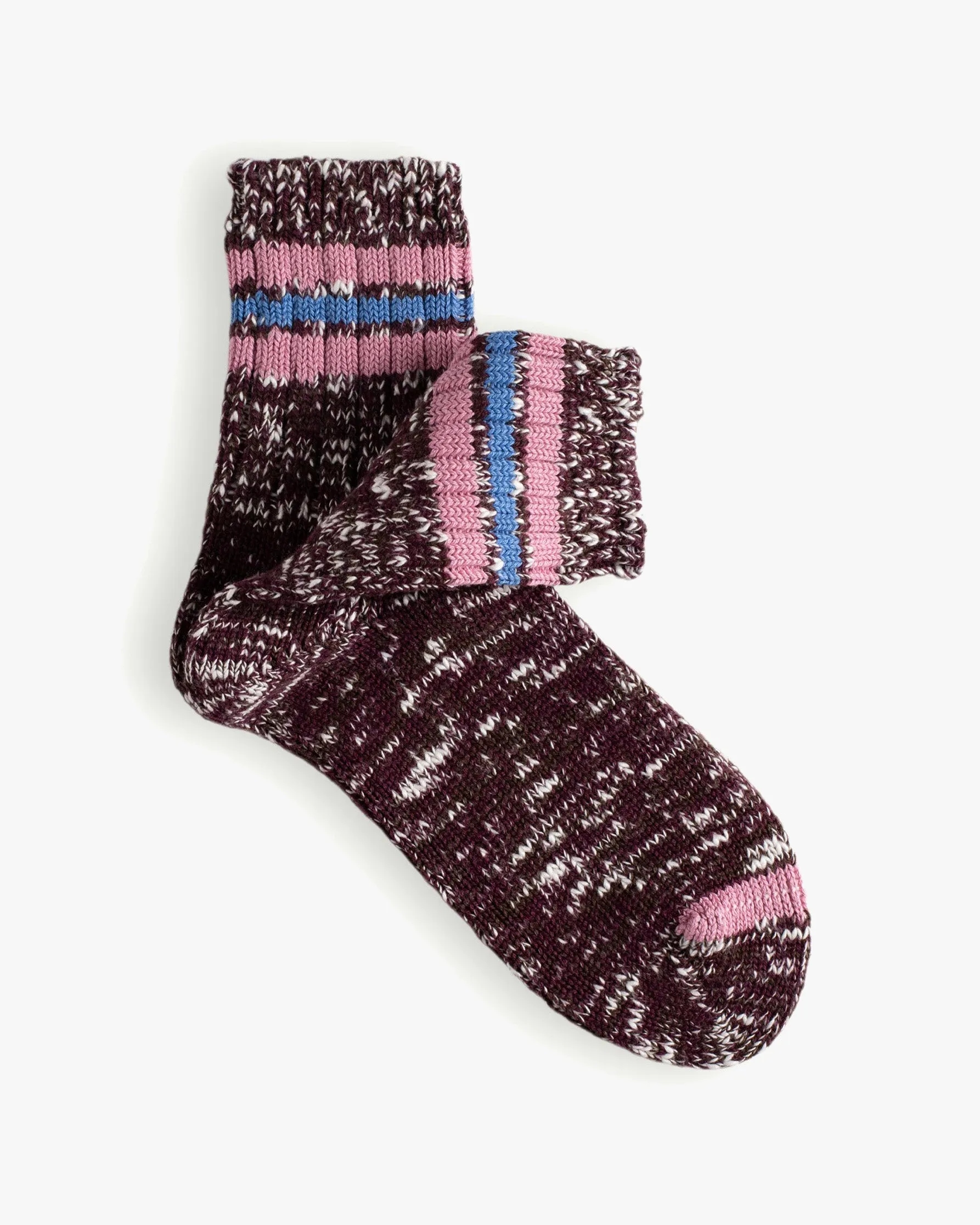 Thunders Love Athletic Collection Socks - Burgundy / Pink