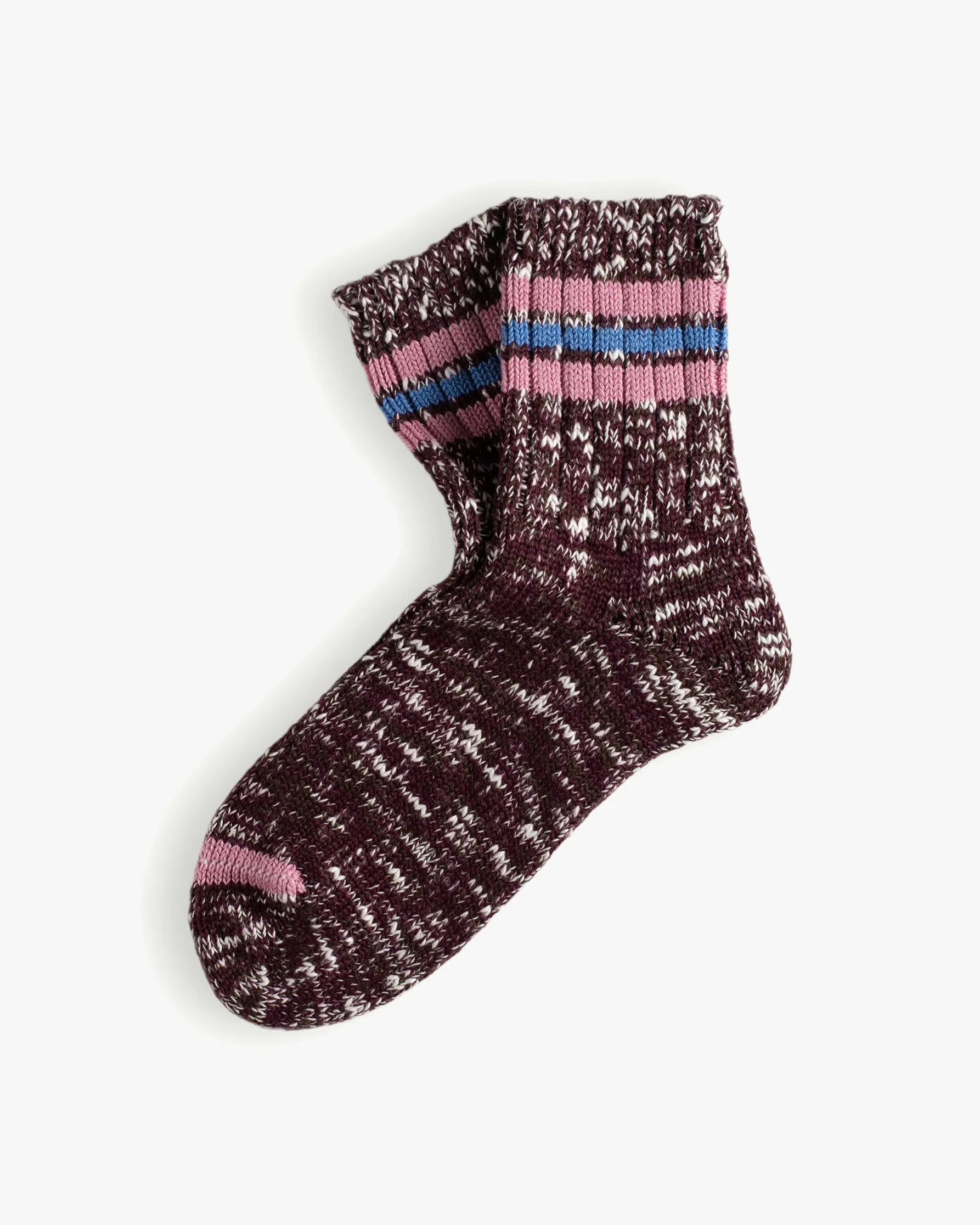 Thunders Love Athletic Collection Socks - Burgundy / Pink