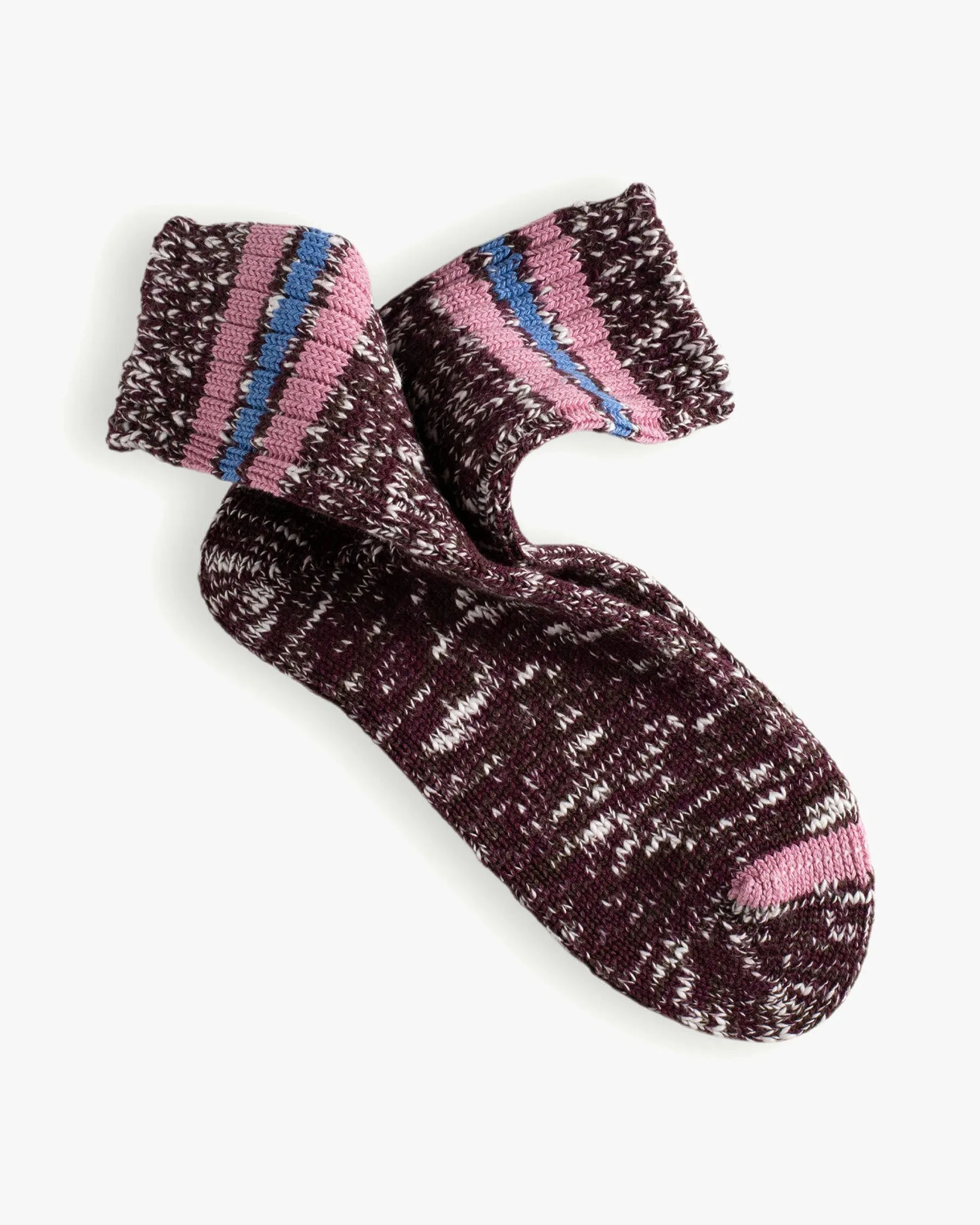 Thunders Love Athletic Collection Socks - Burgundy / Pink