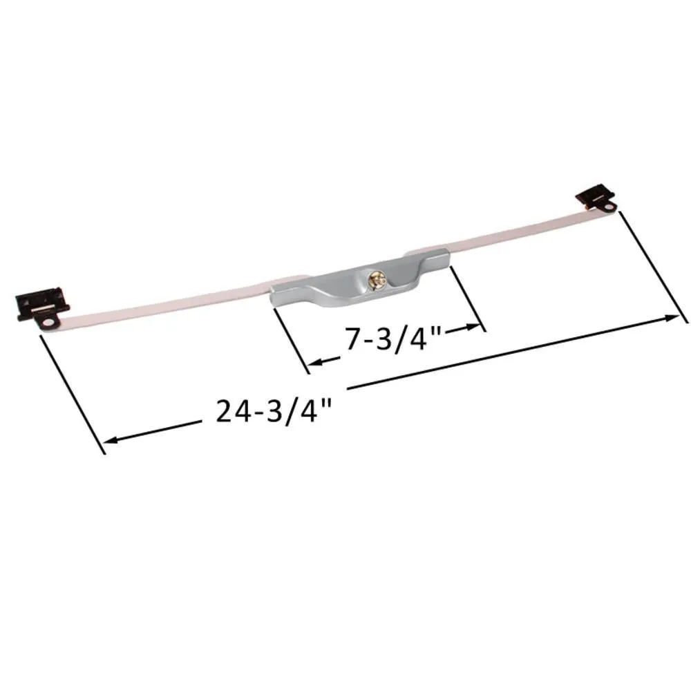 Truth Hardware Rear Mount 24" Pivot Shoe Roto Awning Window Operator - Aluminum