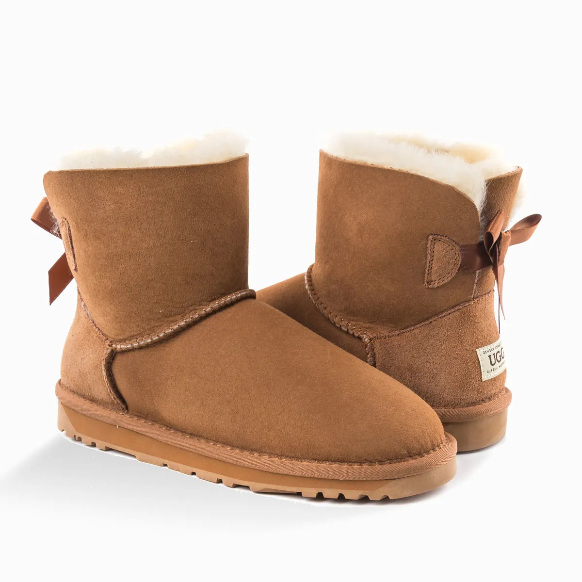 Ugg Classic Mini Bailey Bow Boots (Water Resistant)