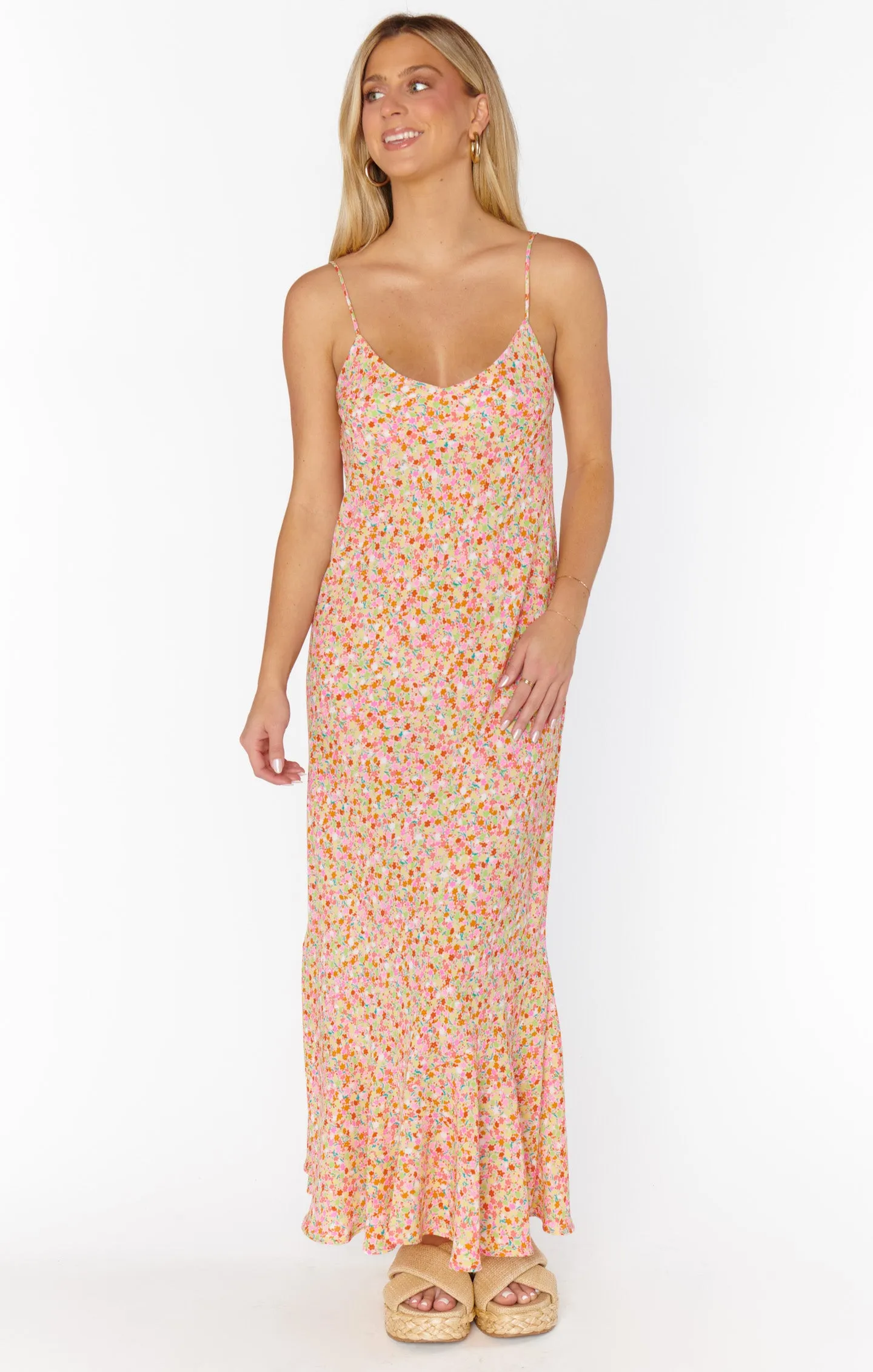 Uptown Slip Dress ~ Beachy Blossom