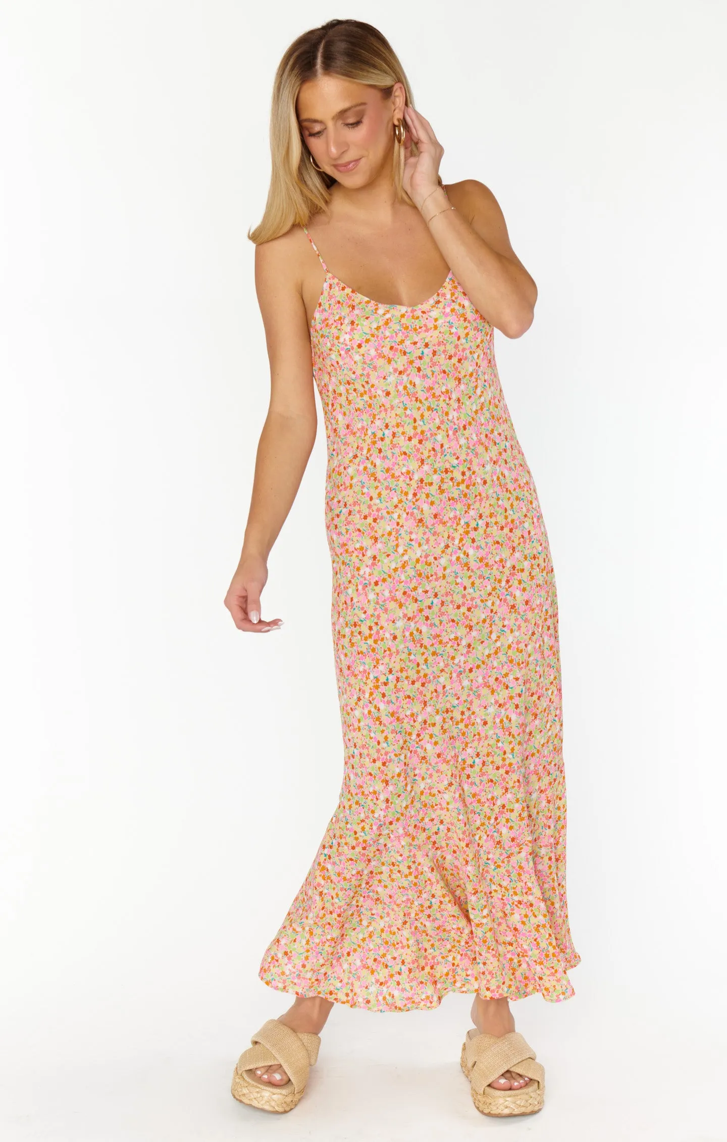 Uptown Slip Dress ~ Beachy Blossom