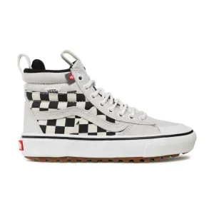 Vans Unisex Sk8 Hi MTE 2 Checkerboard Shoes - Marshmallow / Black