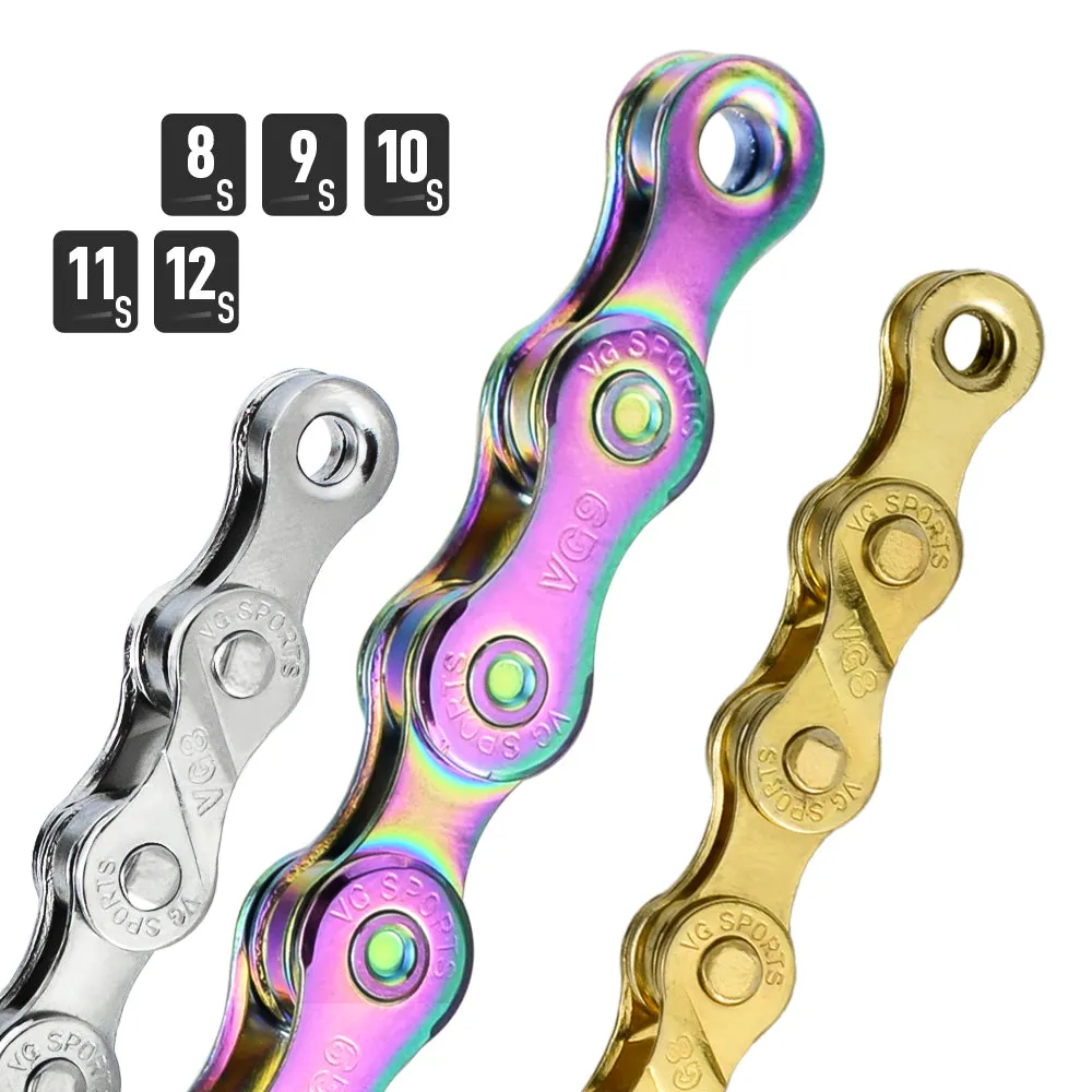 VG Sports Solid 8/9/10/11/12 Speed Bicycle Chain