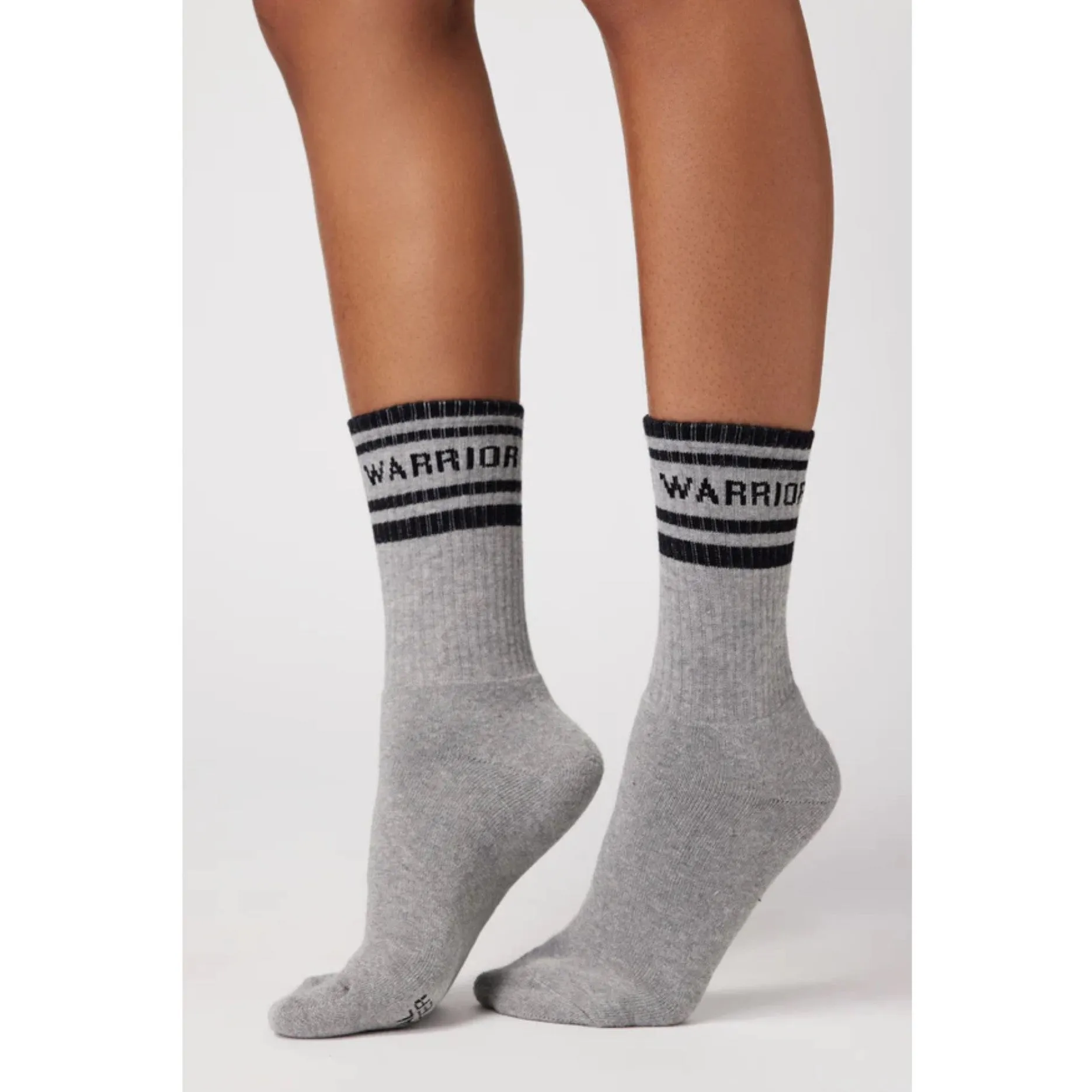 Warrior Crew Sock - Heather Grey (No Grip)