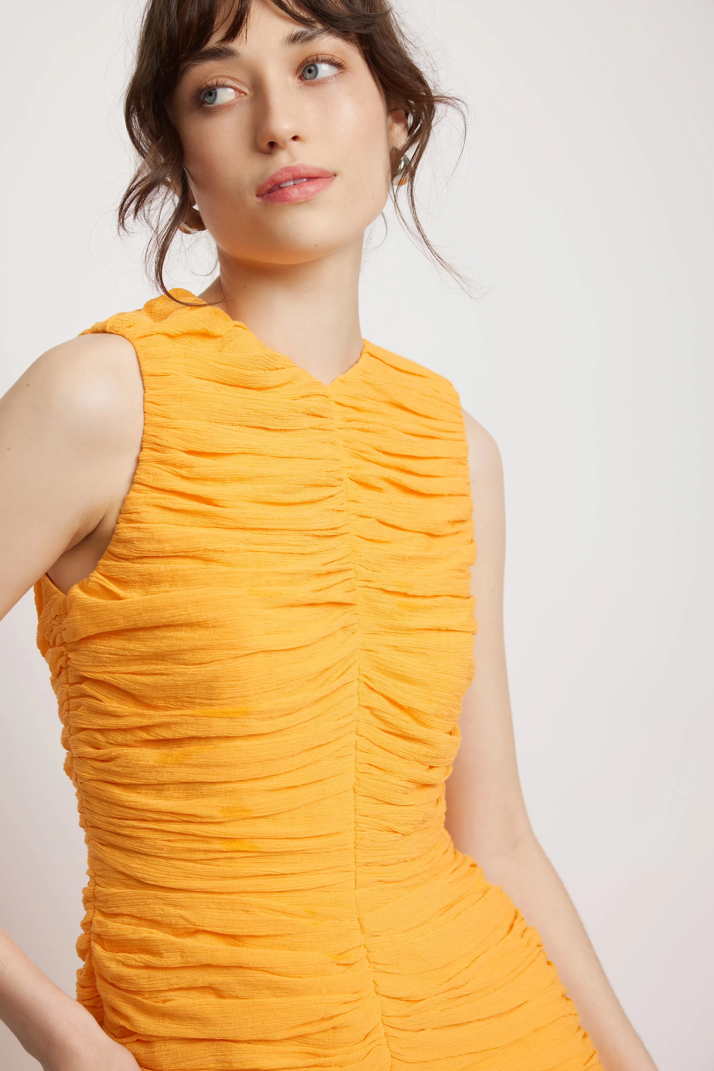 Wildflower Full Length Dress - Blazing Orange