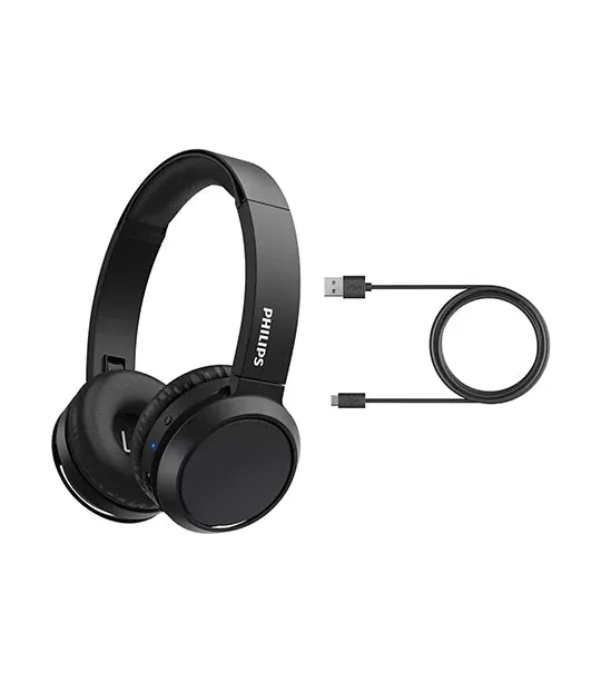 Wireless On-Ear Headphones with Microphone Black