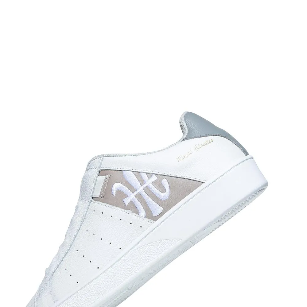 Women's Icon White Brown Logo Leather Sneakers 91912-078