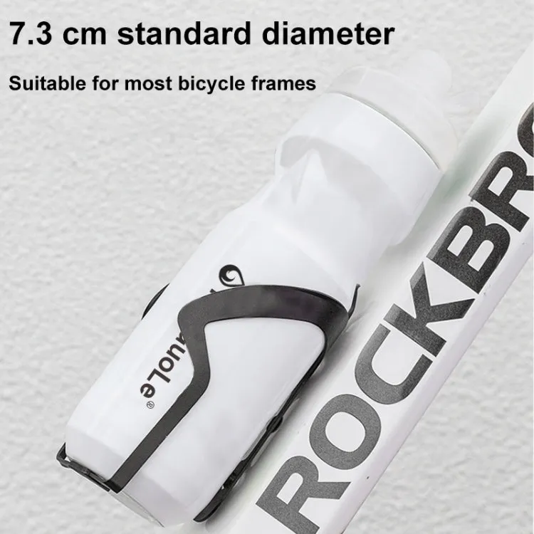 YouGuoLe 600ml PP5 Plastic Outdoor Bicycle Cycling Fitness Squeeze Water Cup(White)