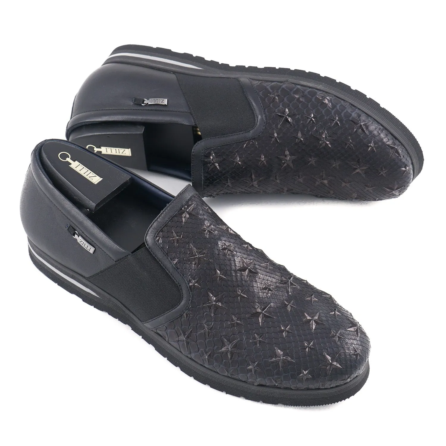 Zilli Python and Calf Leather Sneakers